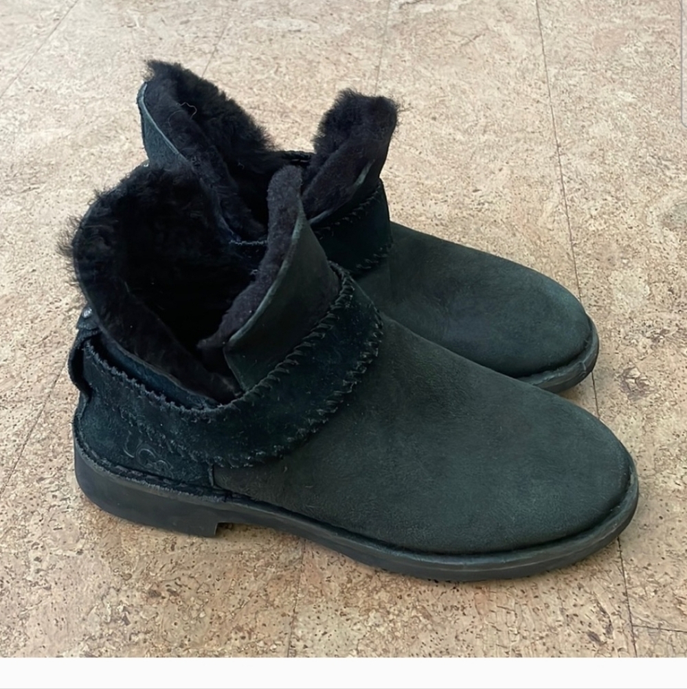 UGG McKay Black Low Boots Size 6
